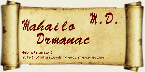 Mahailo Drmanac vizit kartica